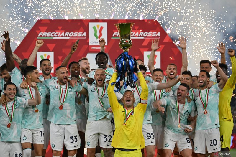 Inter mùa thứ hai liên tiếp vô địch Coppa Italia